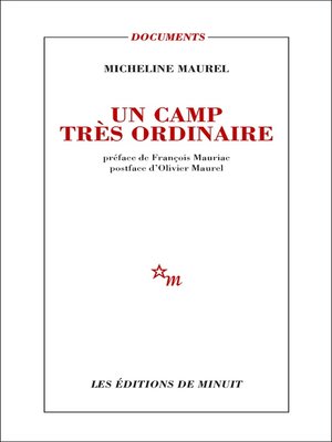 cover image of Un camp très ordinaire